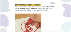 Infographic describing meaningful assessment